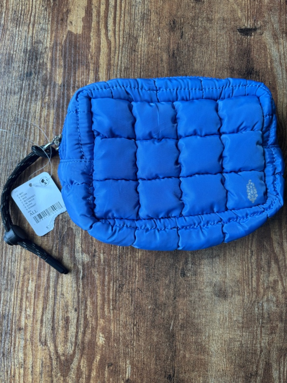 FP Movement by Free People Quilted Mini Case Blueberry Blue NWT